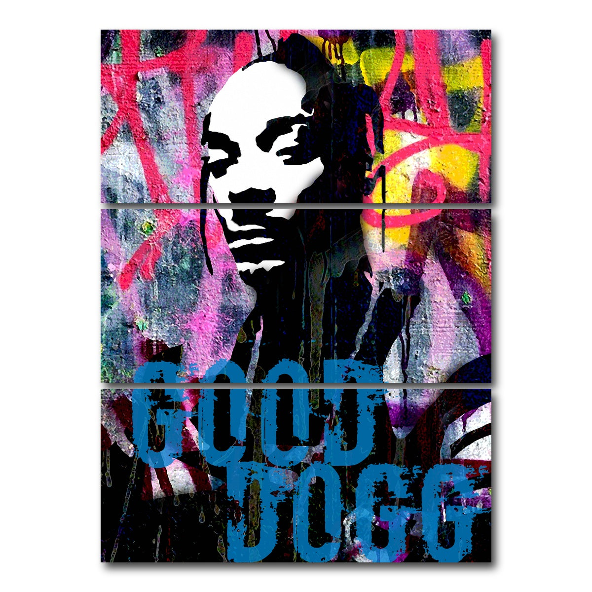 AUTO-MOCKUP WHITE | good dogg | 3 Piece | Gallery Wrap Canvas | group=8x18_stacked