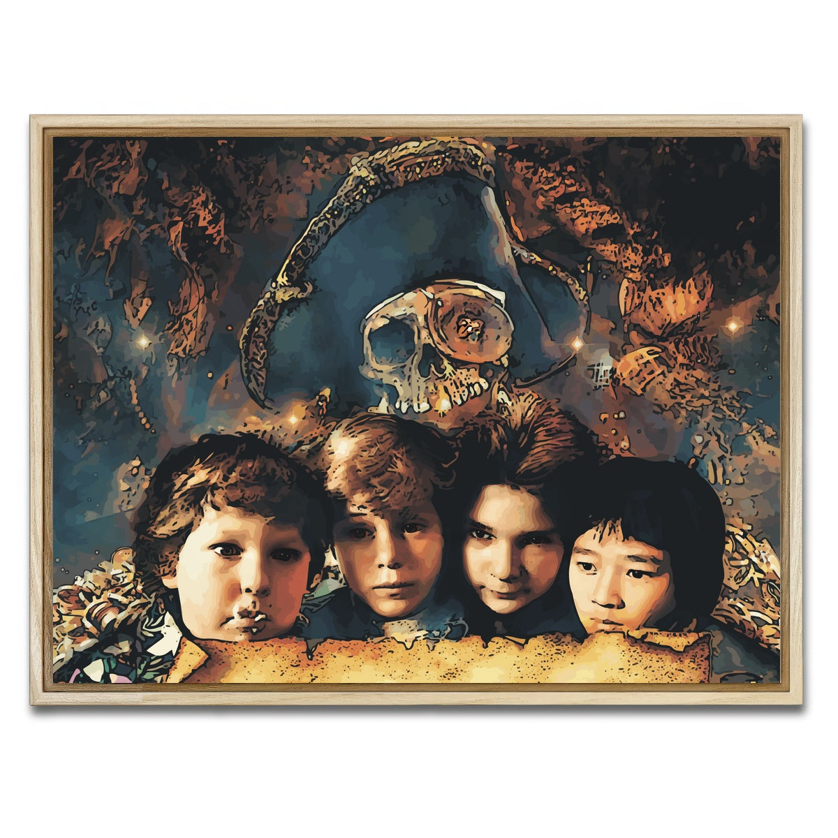 AUTO-MOCKUP WHITE | goonies | 1 Piece | Natural Framed Canvas | group=4x3