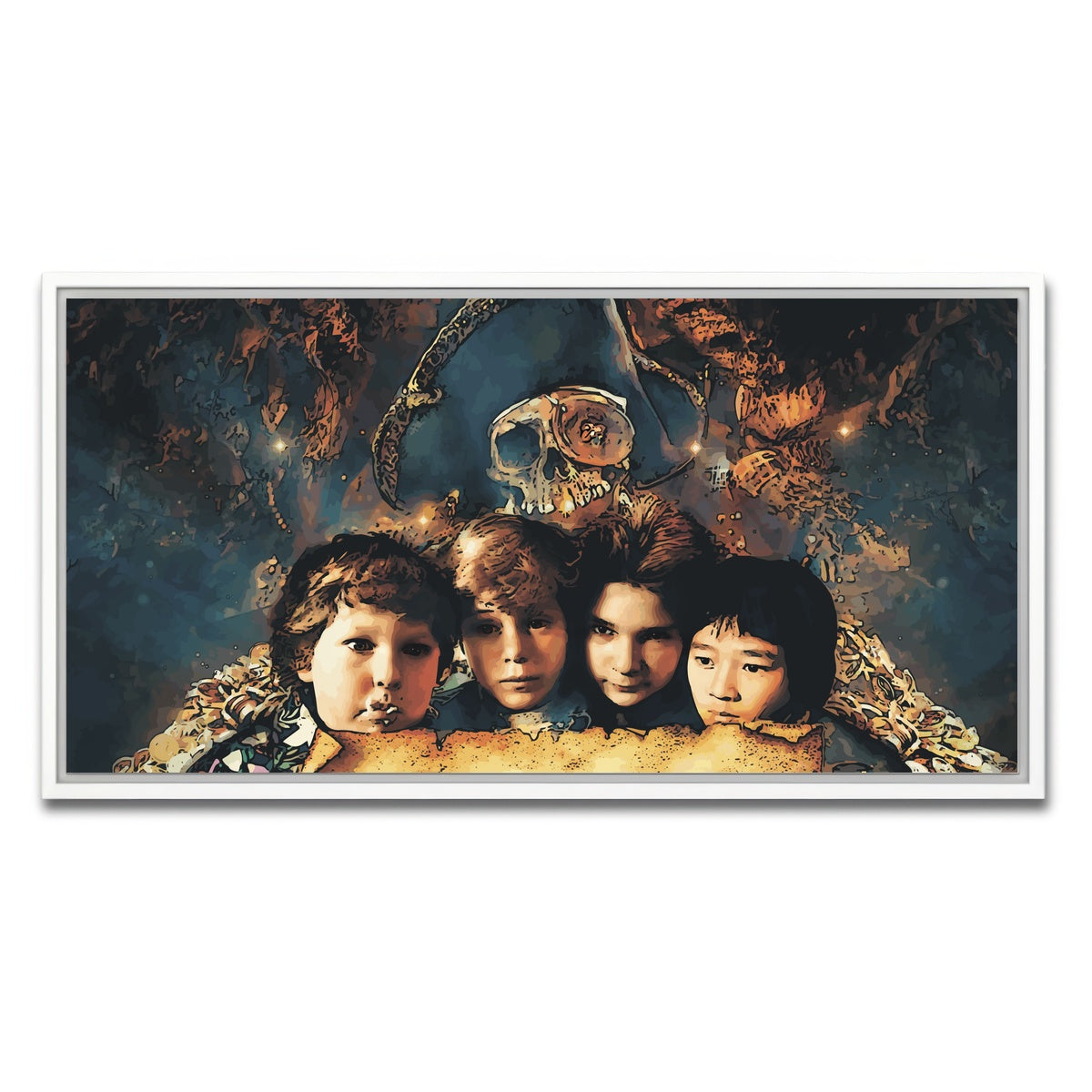 AUTO-MOCKUP WHITE | goonies | 1 Piece | White Framed Canvas | group=2x1