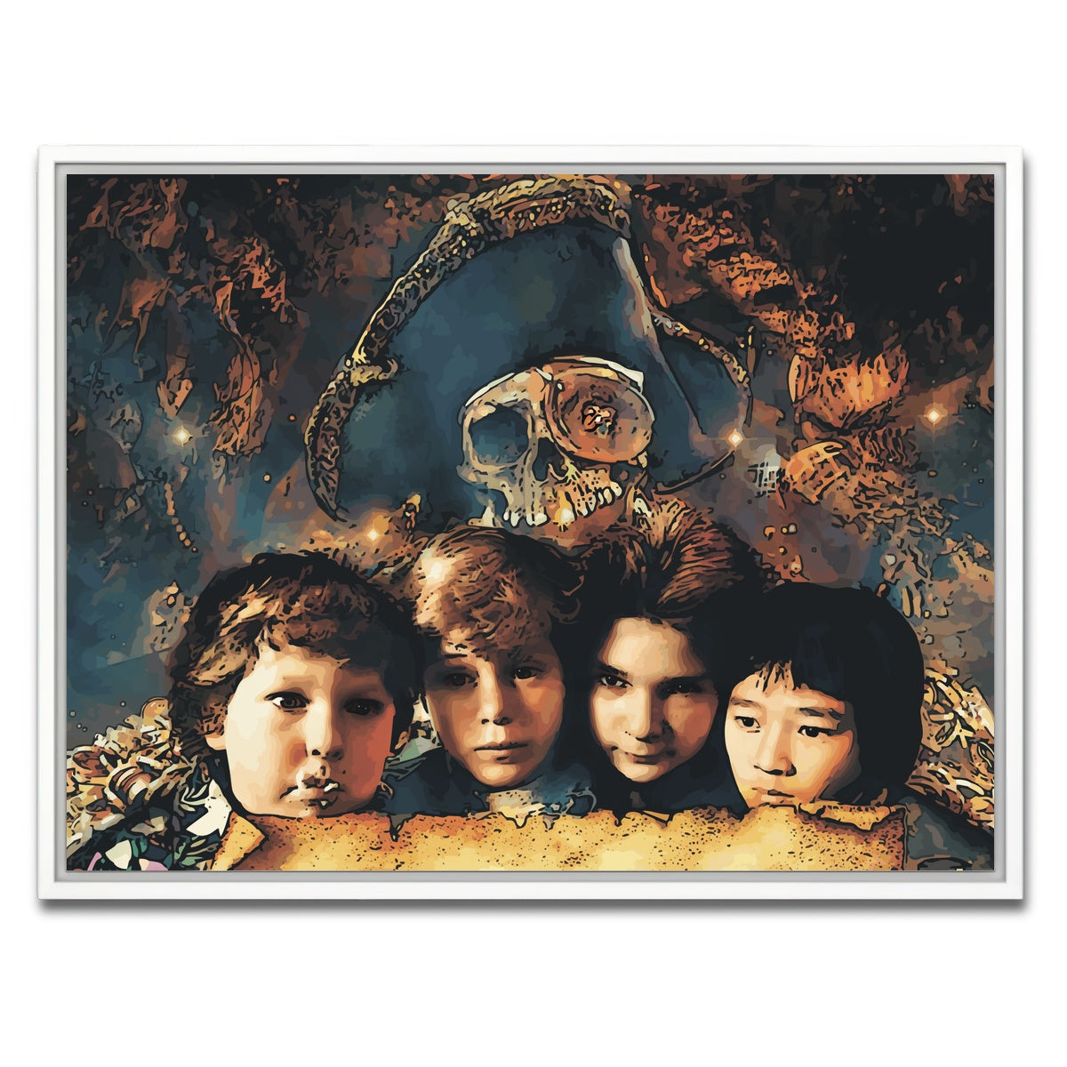 AUTO-MOCKUP WHITE | goonies | 1 Piece | White Framed Canvas | group=4x3