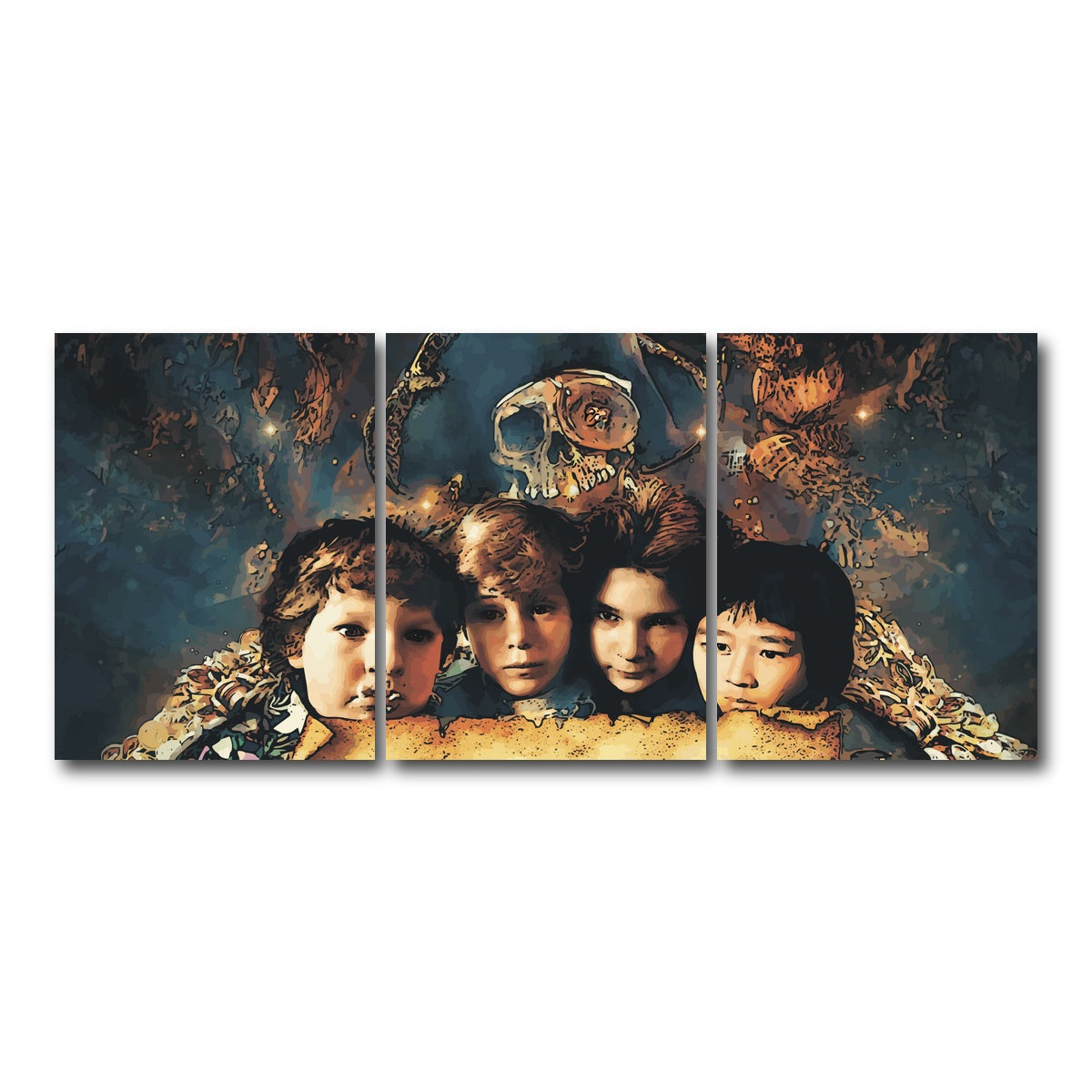 AUTO-MOCKUP WHITE | goonies | 3 Piece | Gallery Wrap Canvas | group=18x24