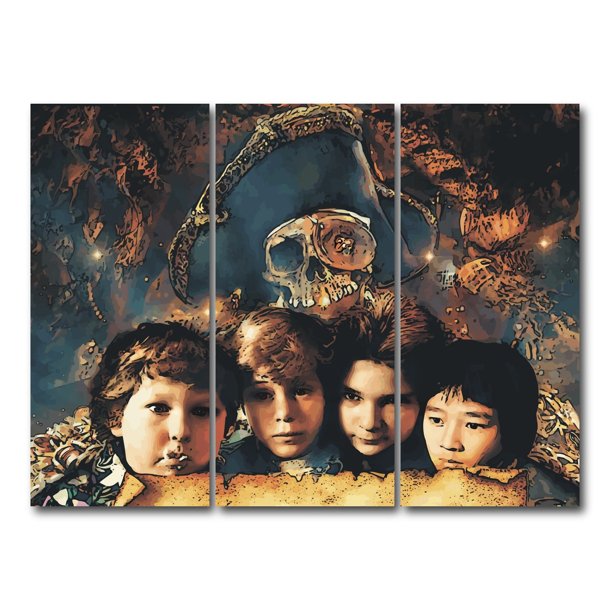 AUTO-MOCKUP WHITE | goonies | 3 Piece | Gallery Wrap Canvas | group=8x18