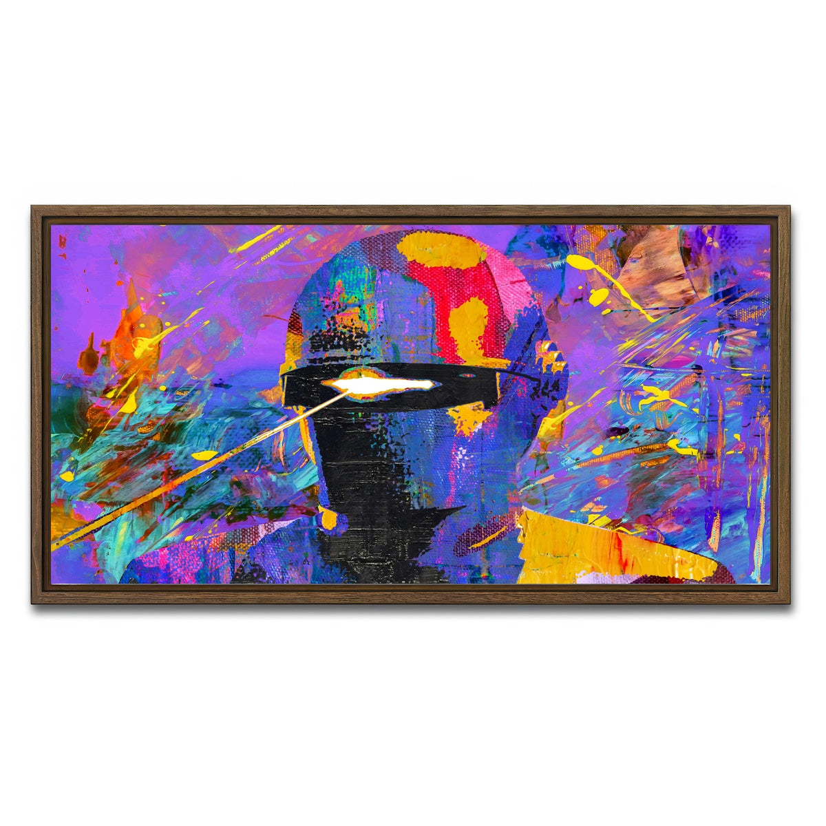 AUTO-MOCKUP WHITE | gort | 1 Piece | Walnut Framed Canvas | group=2x1