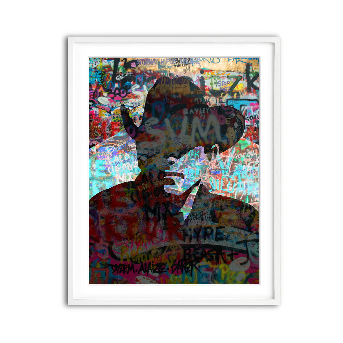 Framed Print 3x4 White