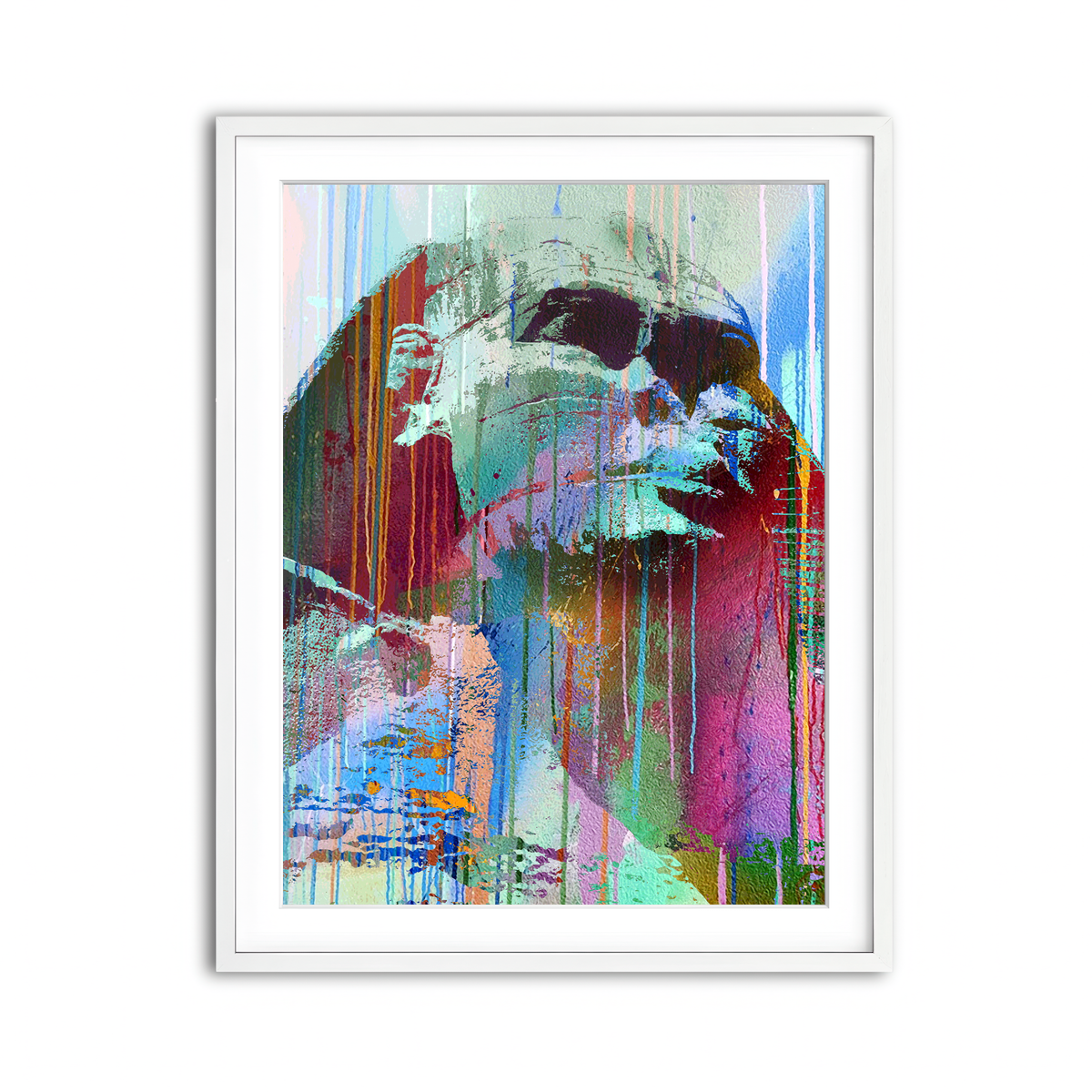 Framed Print 3x4 White