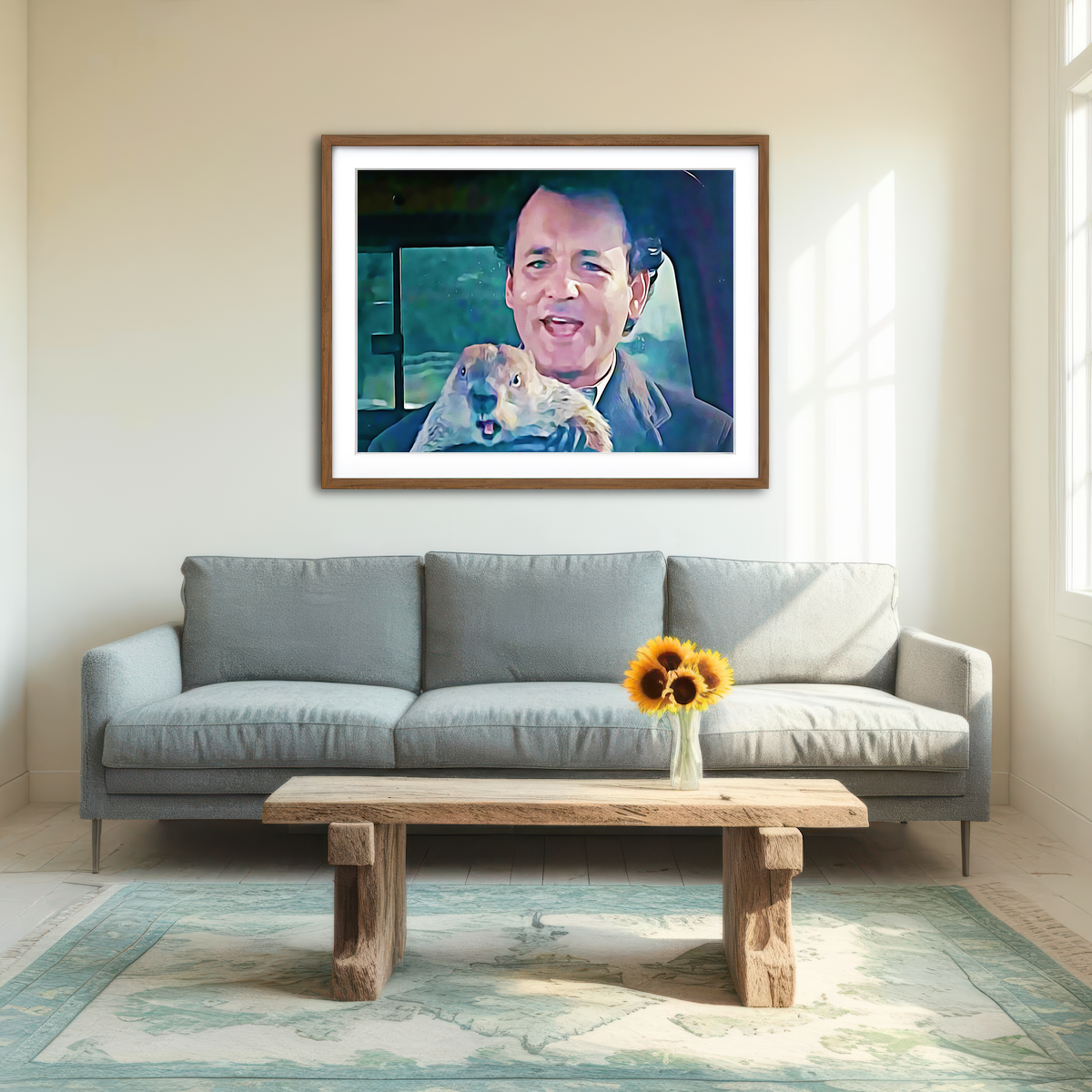 AUTO-MOCKUP ROOM | Groundhog Day Wall Art