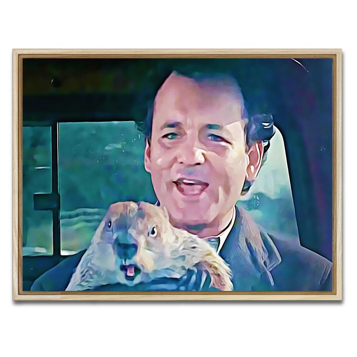 AUTO-MOCKUP WHITE | groundhog day | 1 Piece | Natural Framed Canvas | group=4x3
