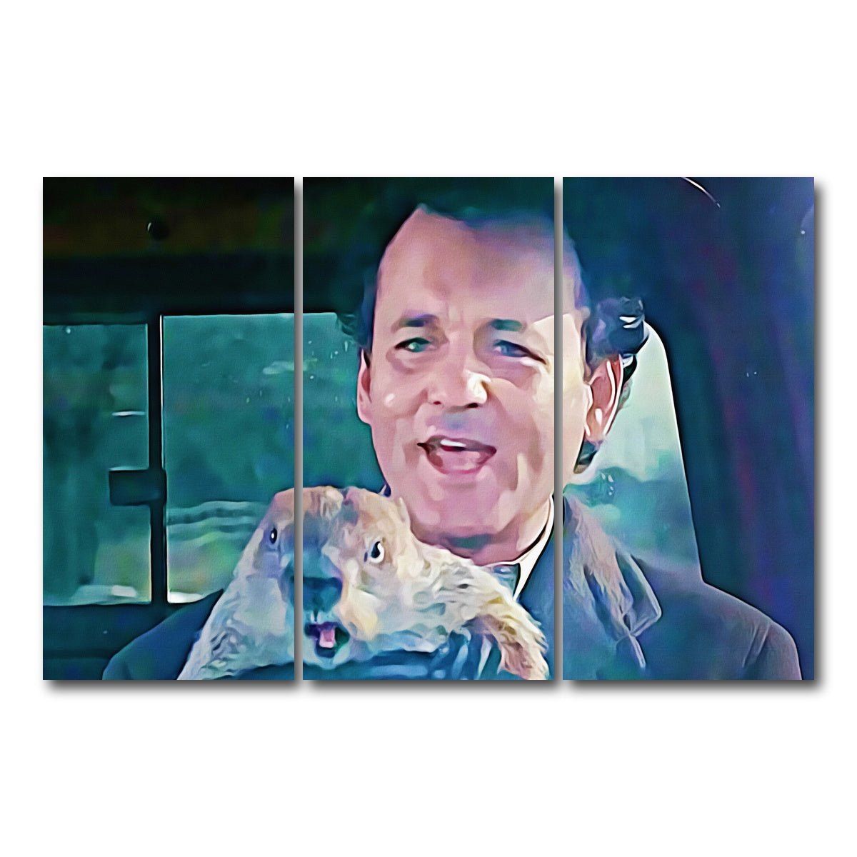 AUTO-MOCKUP WHITE | groundhog day | 3 Piece | Gallery Wrap Canvas | group=12x24