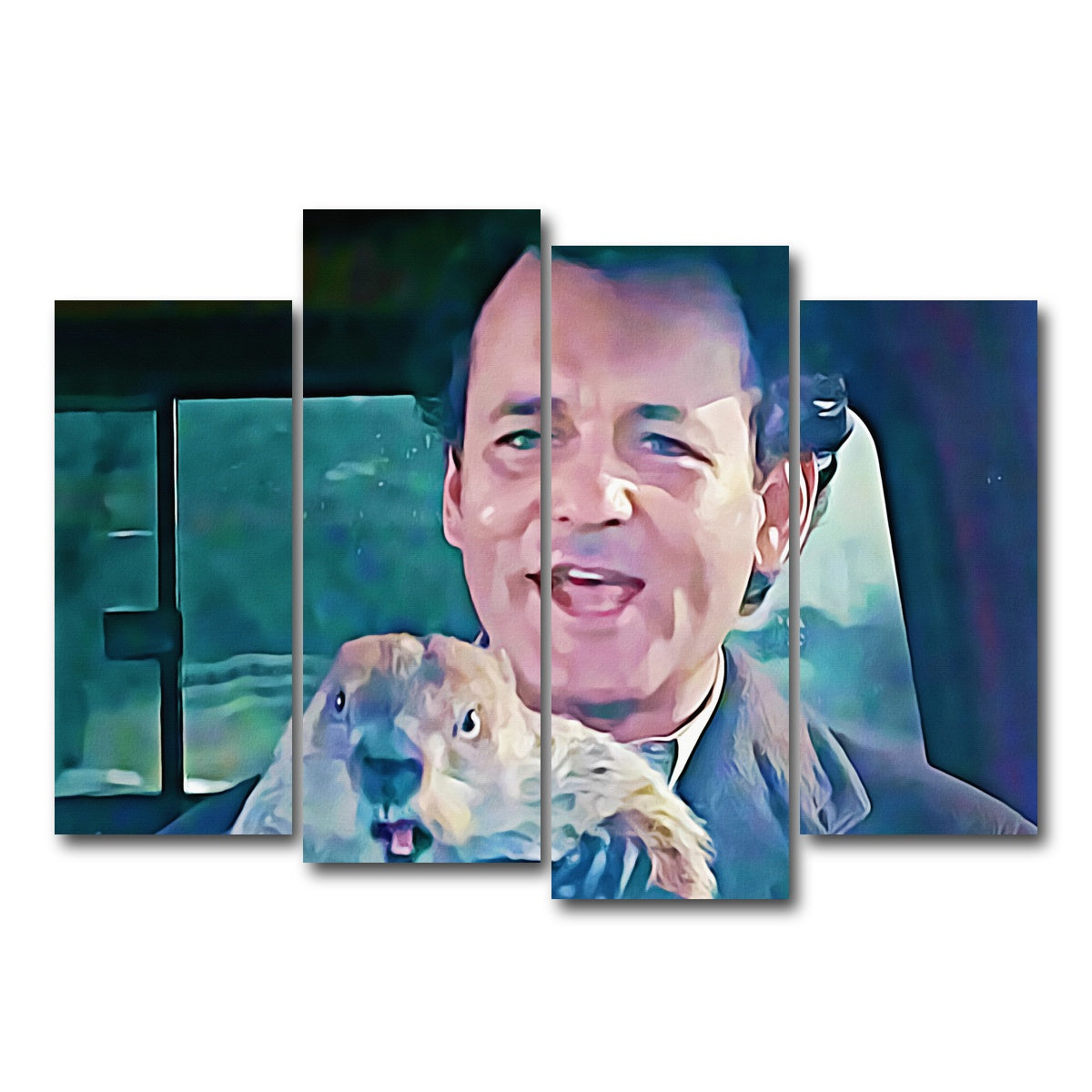 AUTO-MOCKUP WHITE | groundhog day | 4 Piece | Gallery Wrap Canvas | group=4_normal