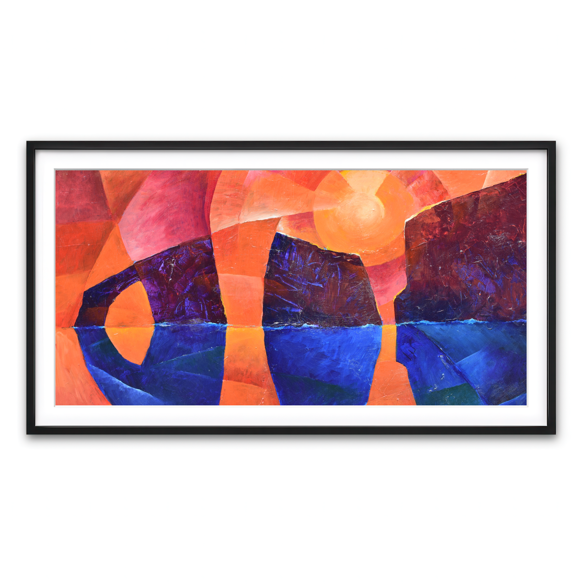 Framed Print 2x1 Black