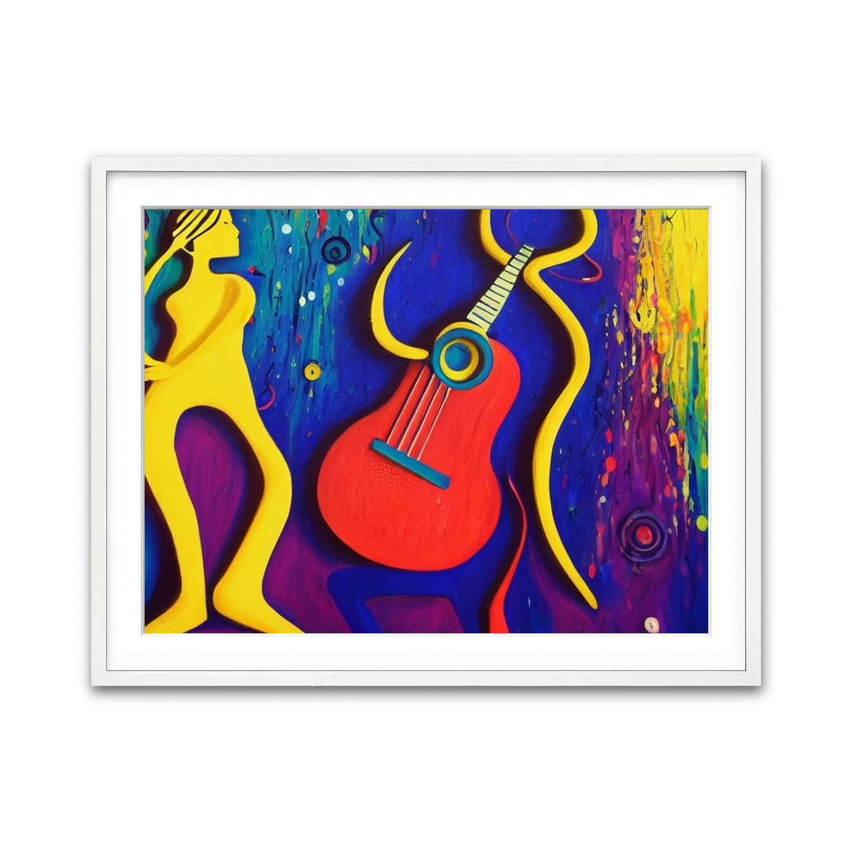 Framed Print 4x3 White