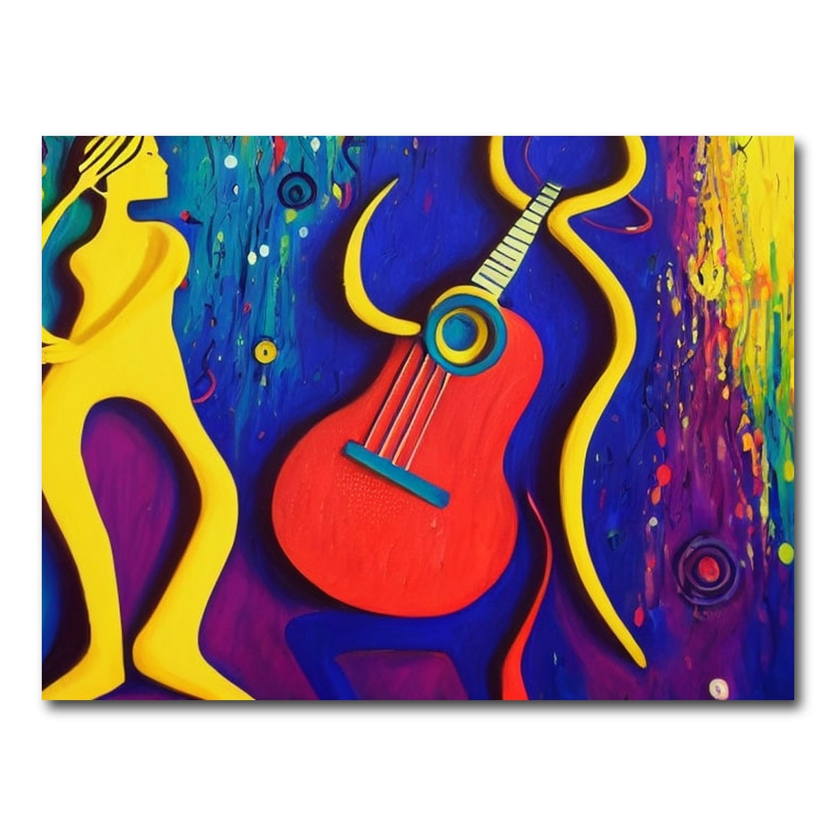 AUTO-MOCKUP WHITE | guitar art | 1 Piece | Gallery Wrap Canvas | group=4x3