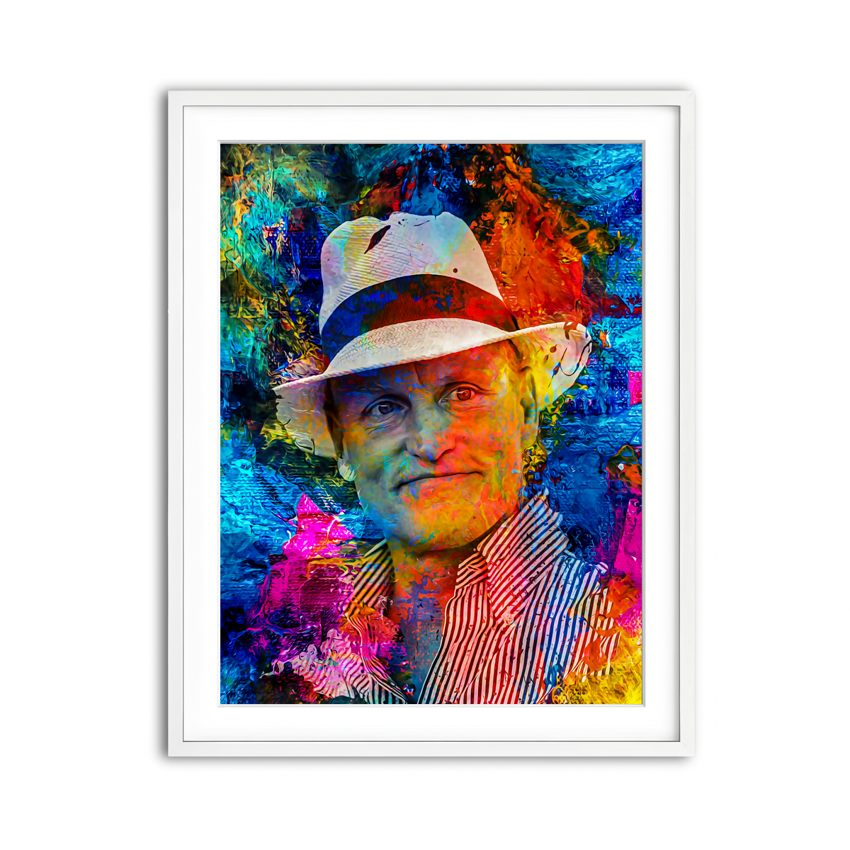 Framed Print 3x4 White