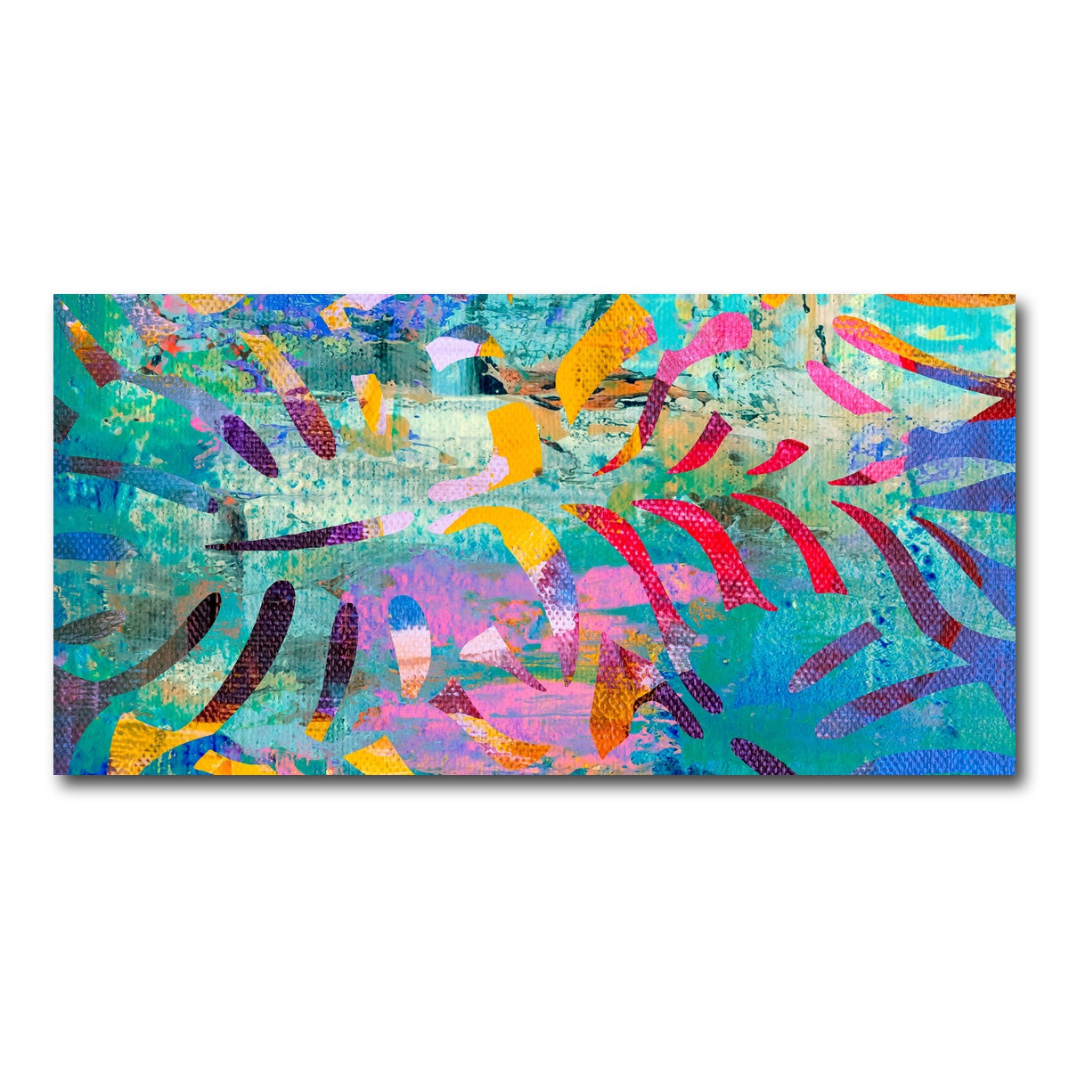 AUTO-MOCKUP WHITE | hawaiian palm | 1 Piece | Gallery Wrap Canvas | group=2x1