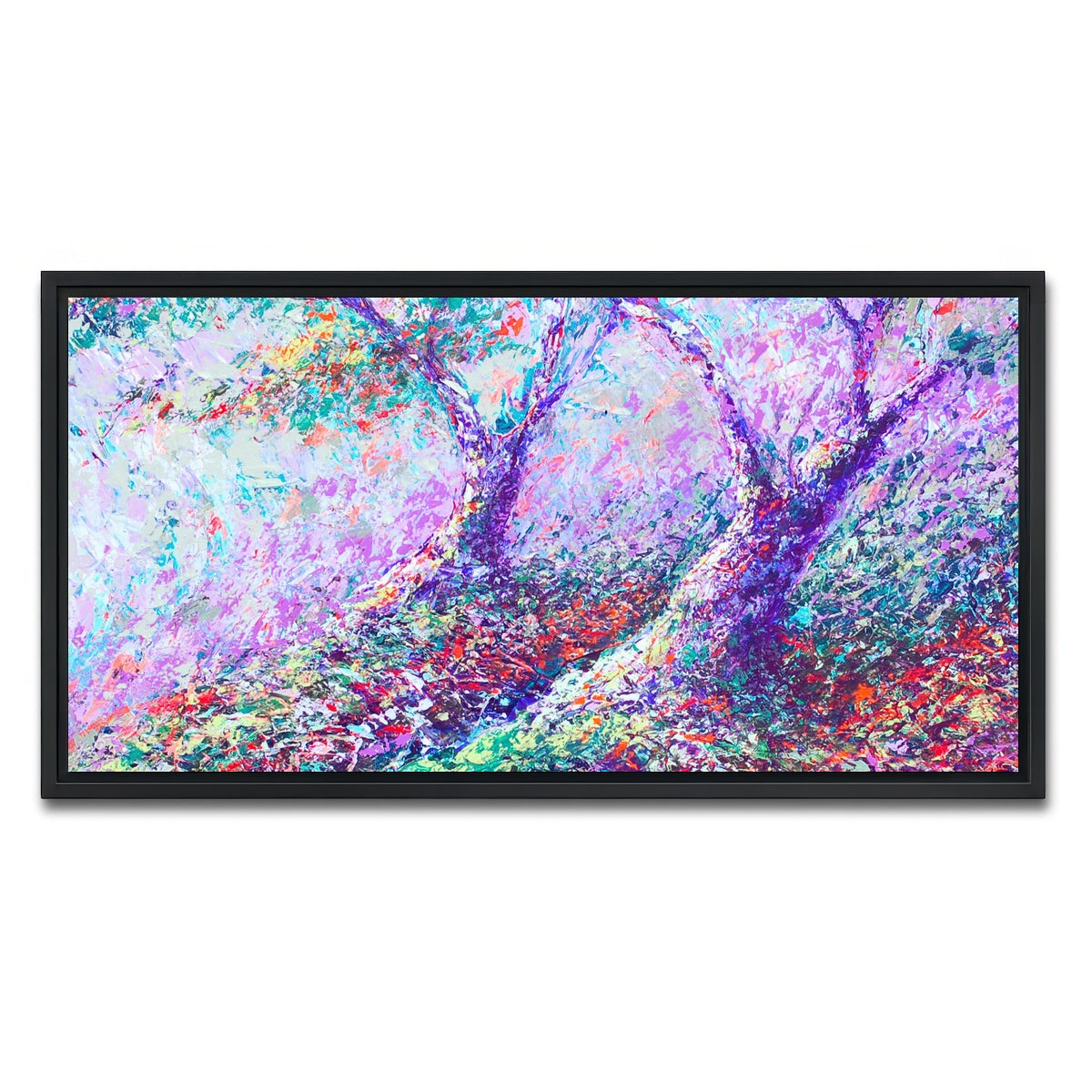 AUTO-MOCKUP WHITE | healing trees | 1 Piece | Black Framed Canvas | group=2x1