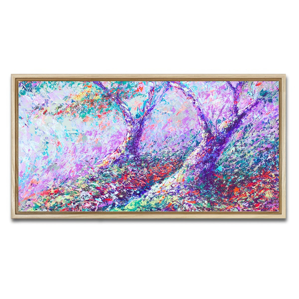 AUTO-MOCKUP WHITE | healing trees | 1 Piece | Natural Framed Canvas | group=2x1