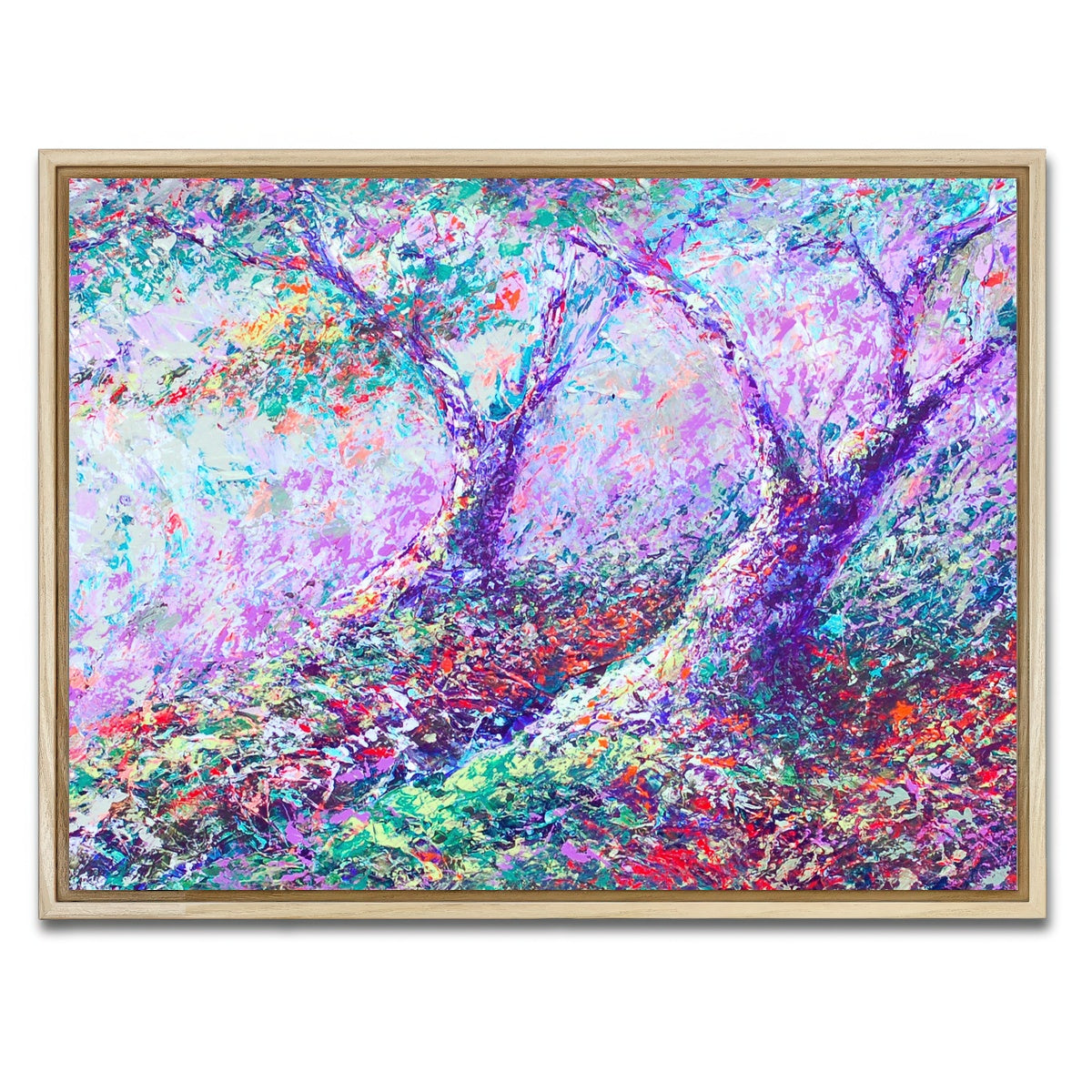 AUTO-MOCKUP WHITE | healing trees | 1 Piece | Natural Framed Canvas | group=4x3