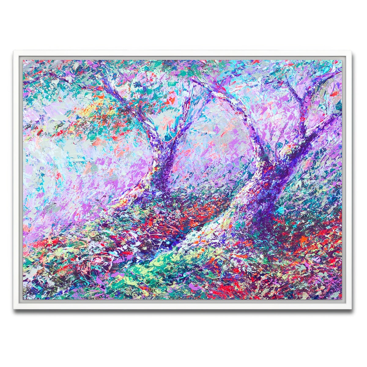AUTO-MOCKUP WHITE | healing trees | 1 Piece | White Framed Canvas | group=4x3