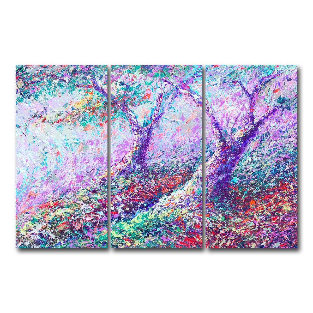 AUTO-MOCKUP WHITE | healing trees | 3 Piece | Gallery Wrap Canvas | group=12x24