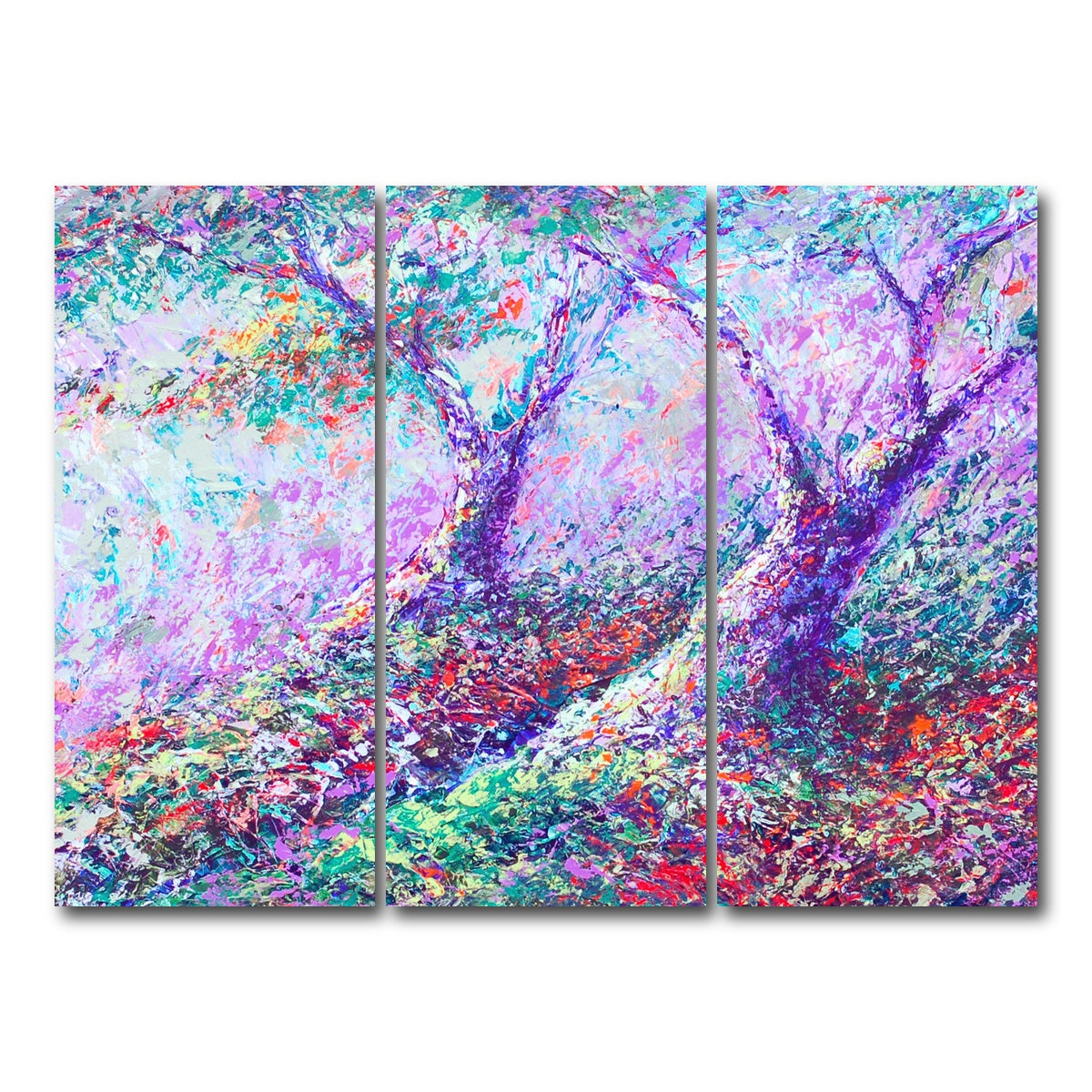 AUTO-MOCKUP WHITE | healing trees | 3 Piece | Gallery Wrap Canvas | group=8x18