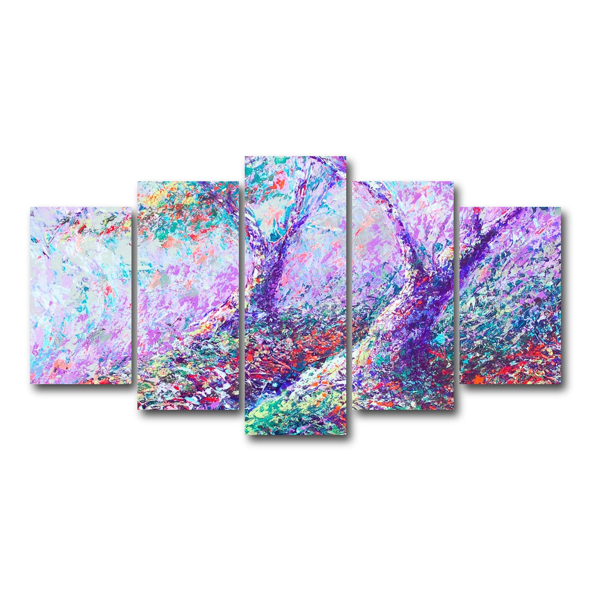 AUTO-MOCKUP WHITE | healing trees | 5 Piece | Gallery Wrap Canvas | group=5_normal