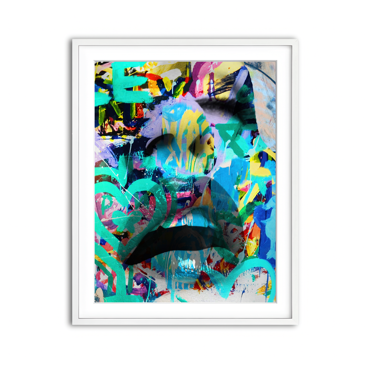 Framed Print 3x4 White