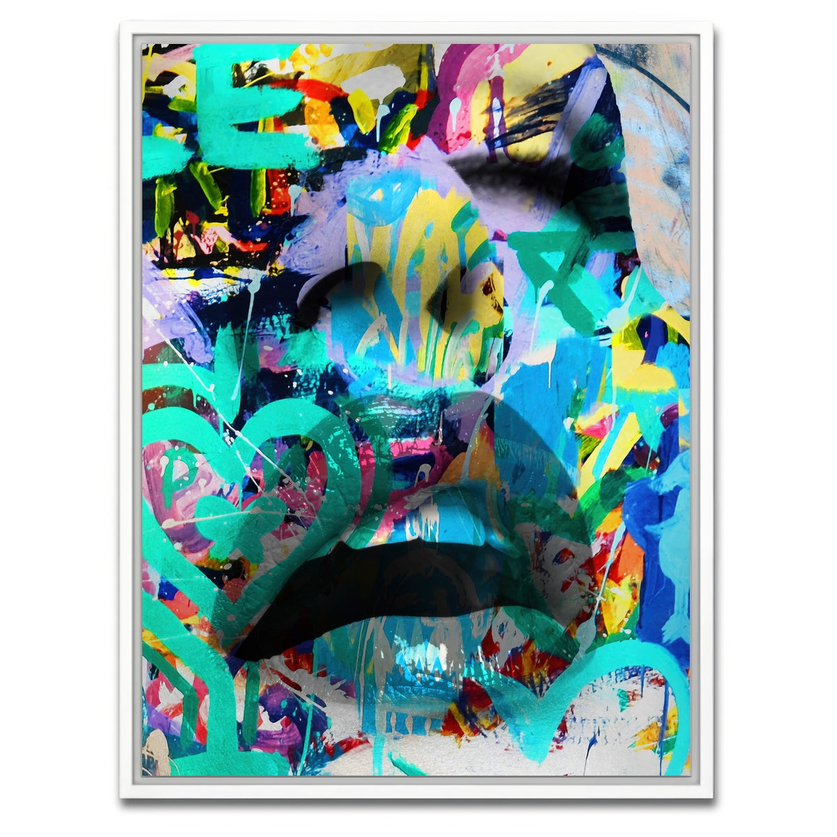 AUTO-MOCKUP WHITE | hearts | 1 Piece | White Framed Canvas | group=3x4