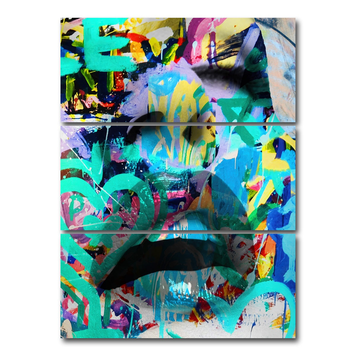 AUTO-MOCKUP WHITE | hearts | 3 Piece | Gallery Wrap Canvas | group=8x18_stacked