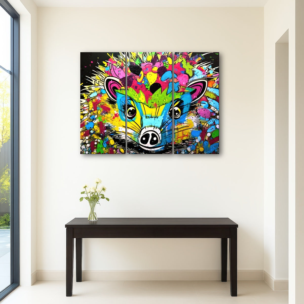 AUTO-MOCKUP ROOM | hedgehog graffiti