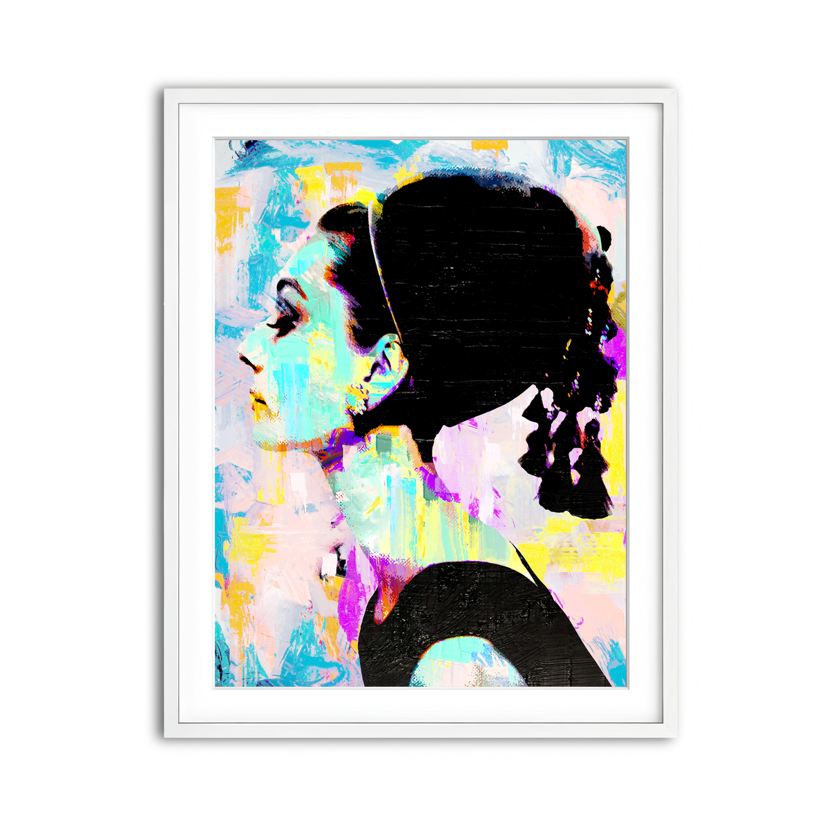 Framed Print 3x4 White