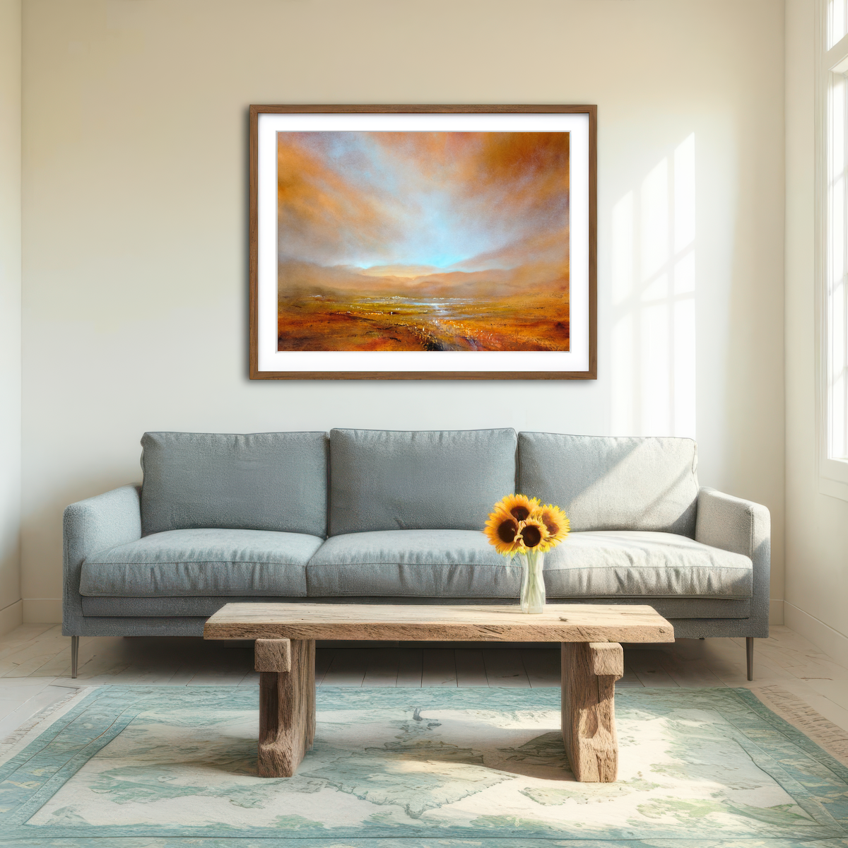 AUTO-MOCKUP ROOM | Herbstliches Licht Wall Art