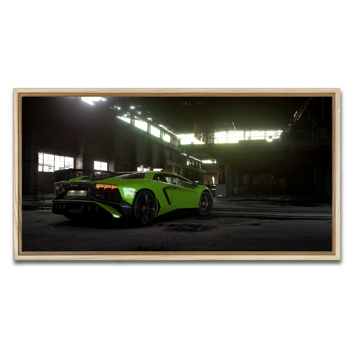 AUTO-MOCKUP WHITE | hibernation mode | 1 Piece | Natural Framed Canvas | group=2x1