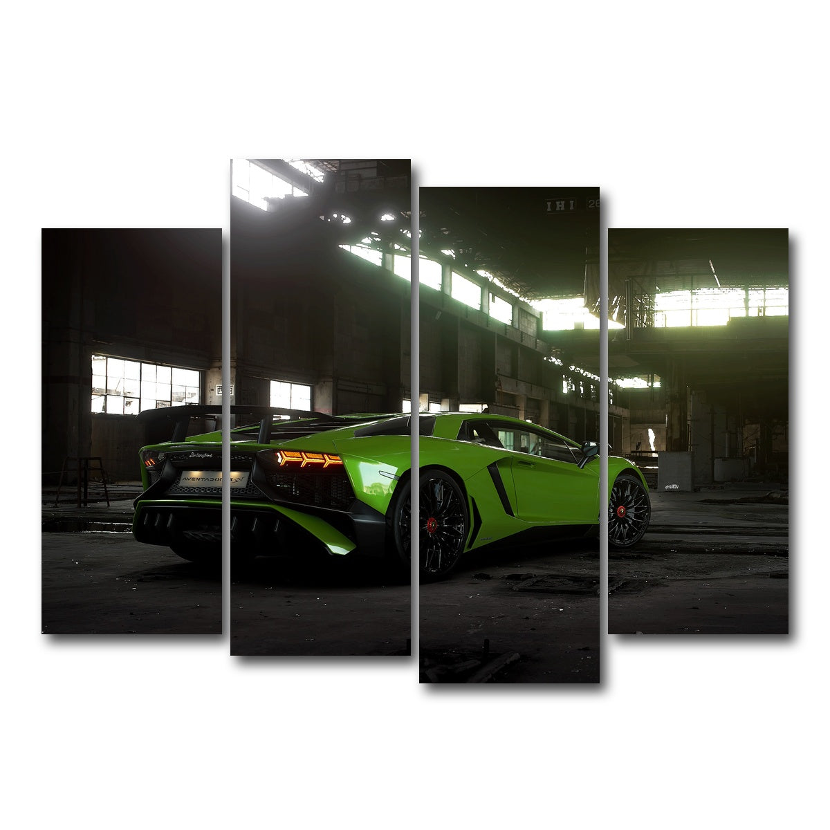 AUTO-MOCKUP WHITE | hibernation mode | 4 Piece | Gallery Wrap Canvas | group=4_normal