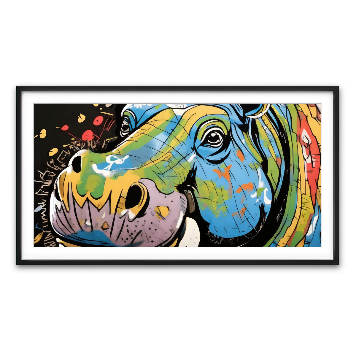 Framed Print 2x1 Black