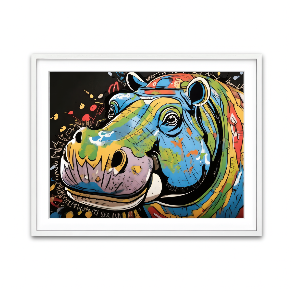 Framed Print 4x3 White