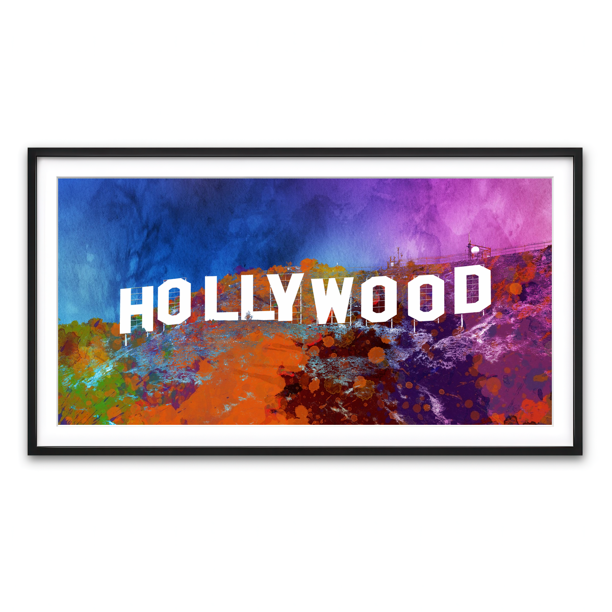 Framed Print 2x1 Black