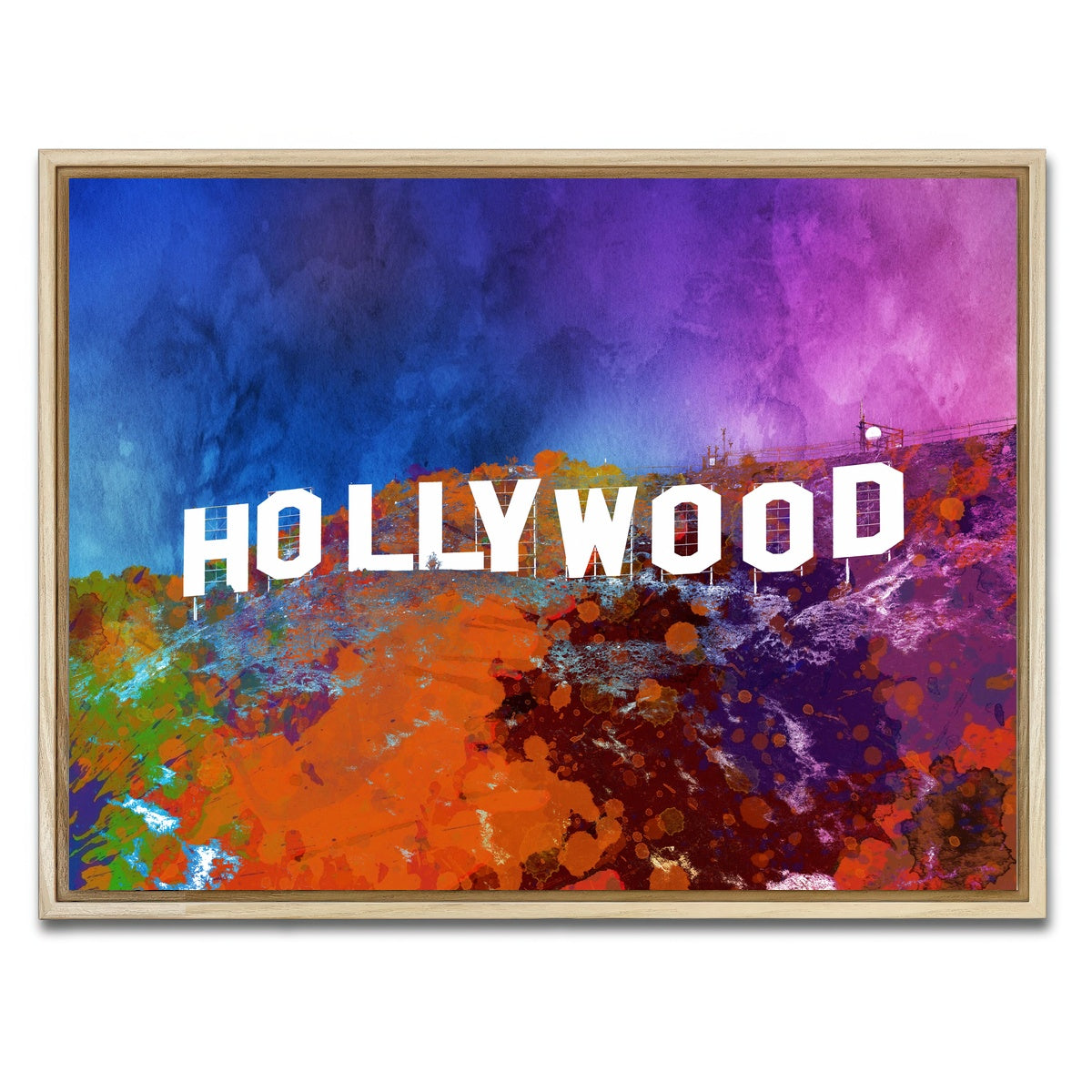 AUTO-MOCKUP WHITE | hollywood | 1 Piece | Natural Framed Canvas | group=4x3