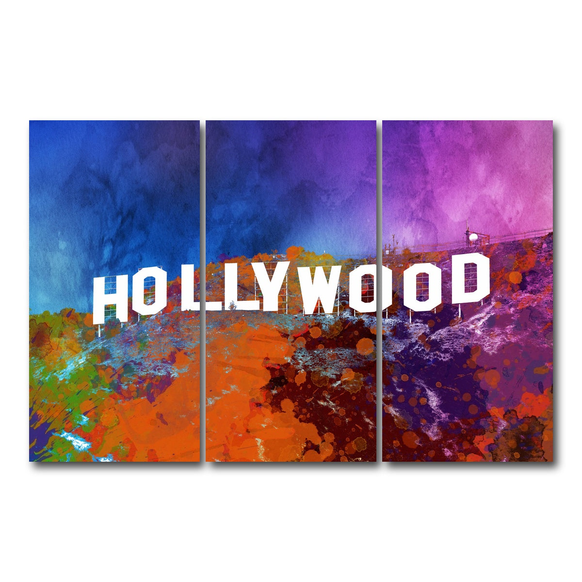 AUTO-MOCKUP WHITE | hollywood | 3 Piece | Gallery Wrap Canvas | group=12x24