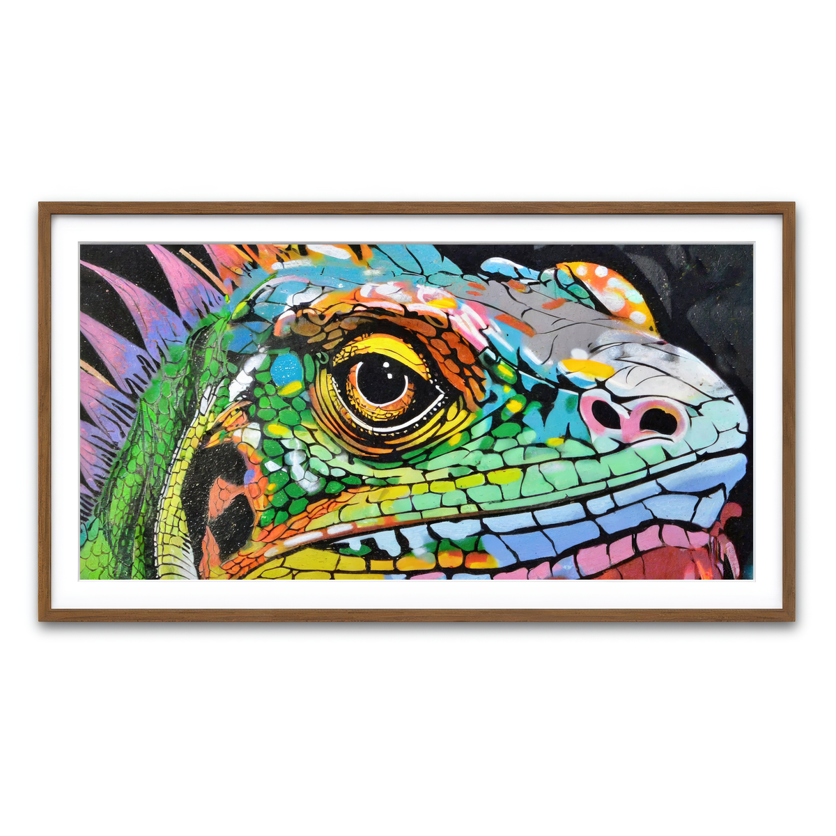 Framed Print 2x1 Walnut