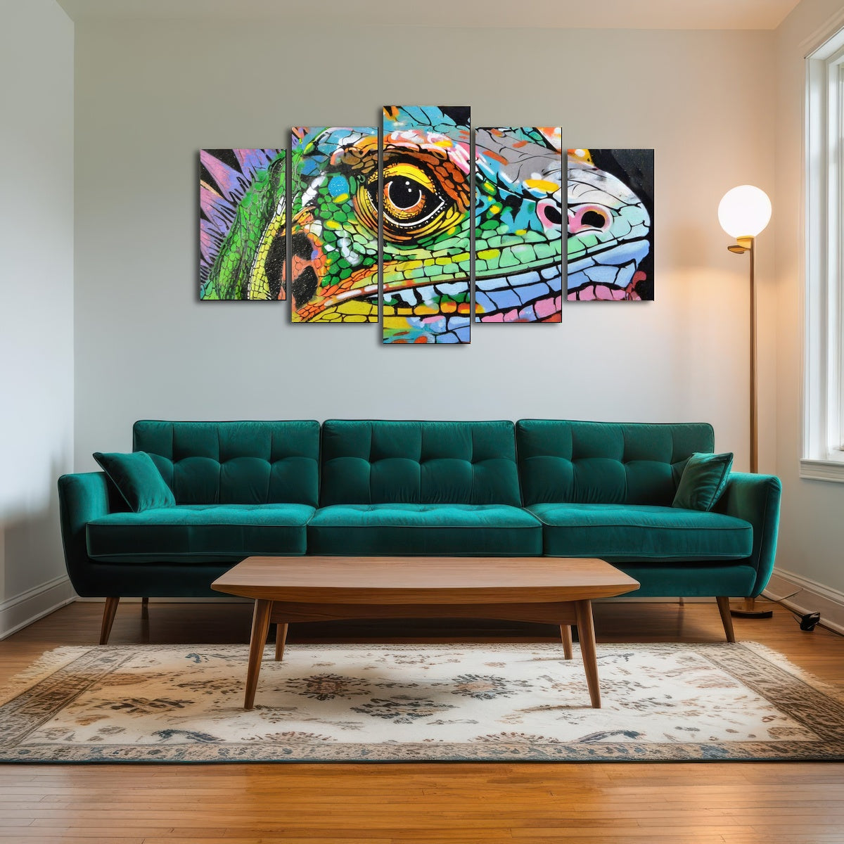 AUTO-MOCKUP ROOM | iguana graffiti