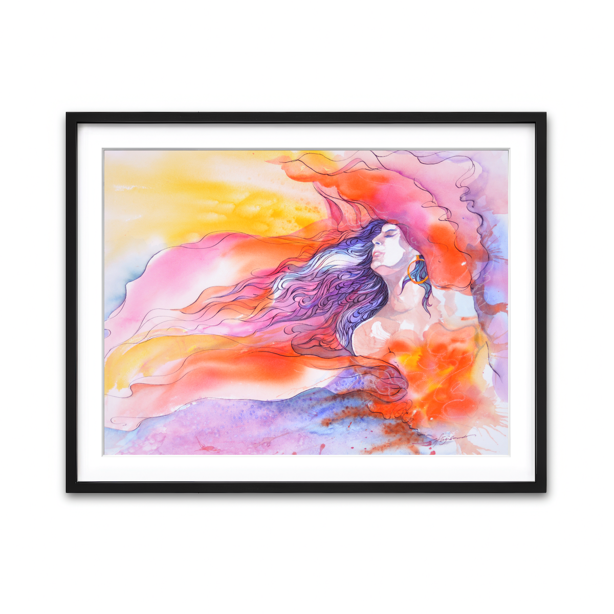 Framed Print 4x3 Black