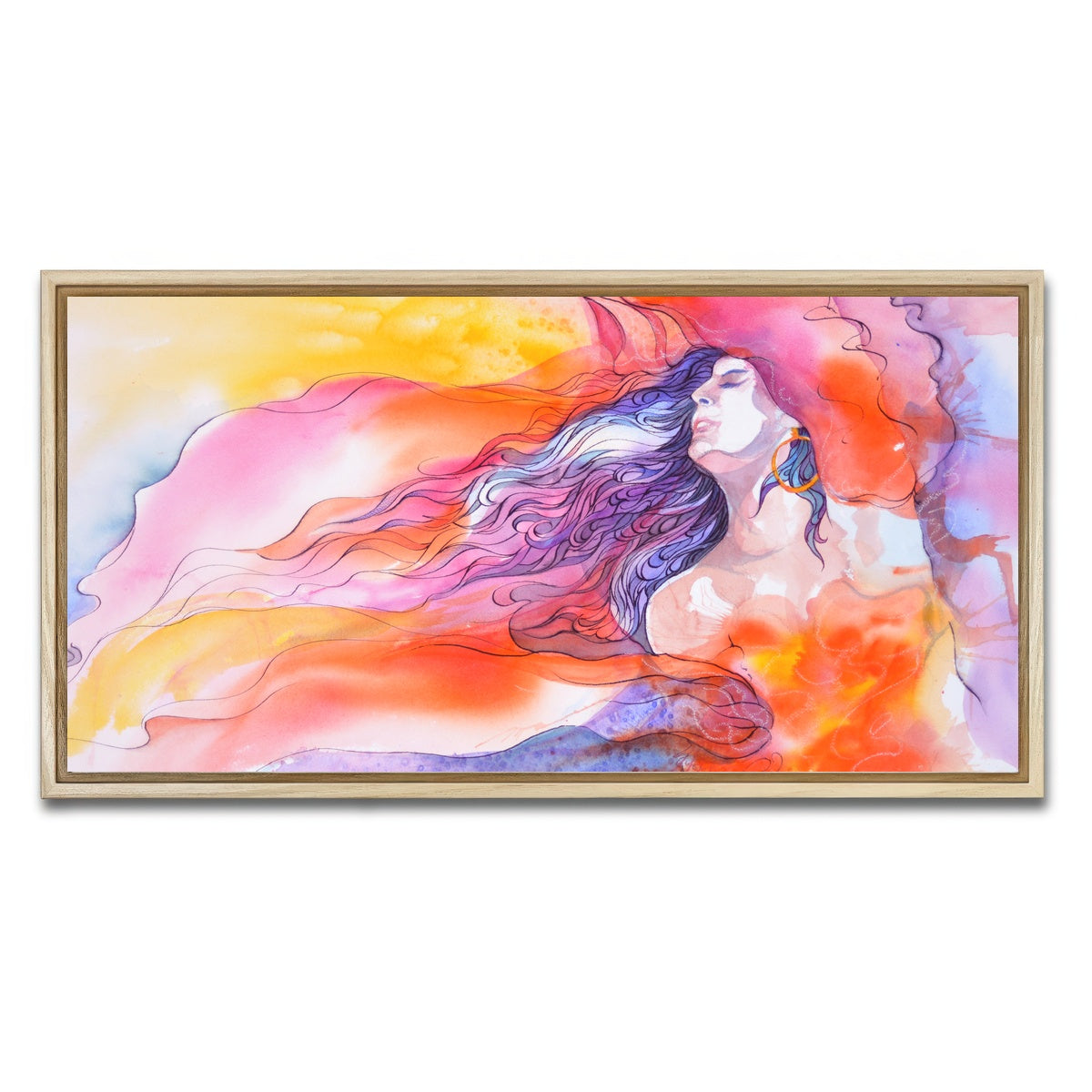 AUTO-MOCKUP WHITE | impress and inspire | 1 Piece | Natural Framed Canvas | group=2x1