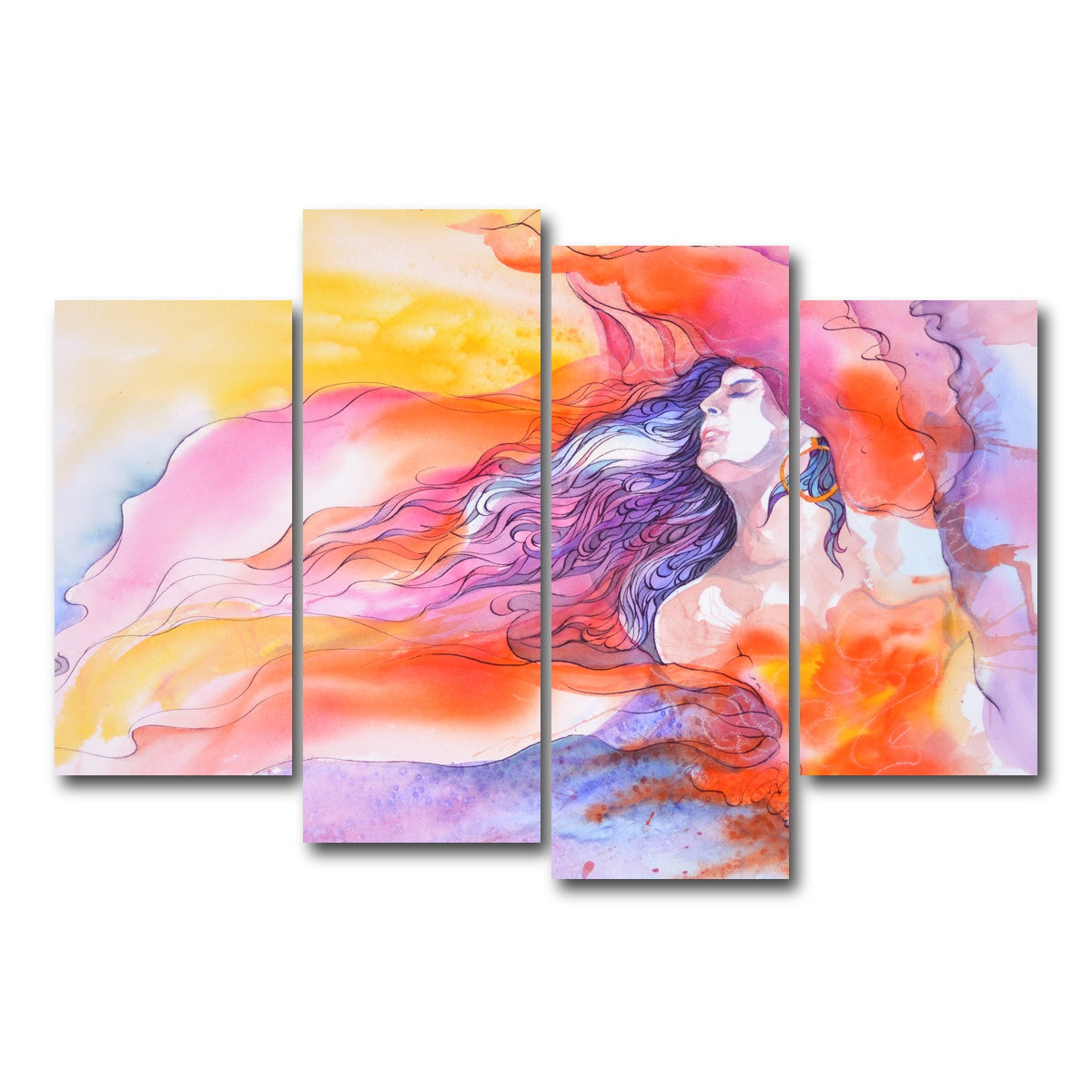 AUTO-MOCKUP WHITE | impress and inspire | 4 Piece | Gallery Wrap Canvas | group=4_short