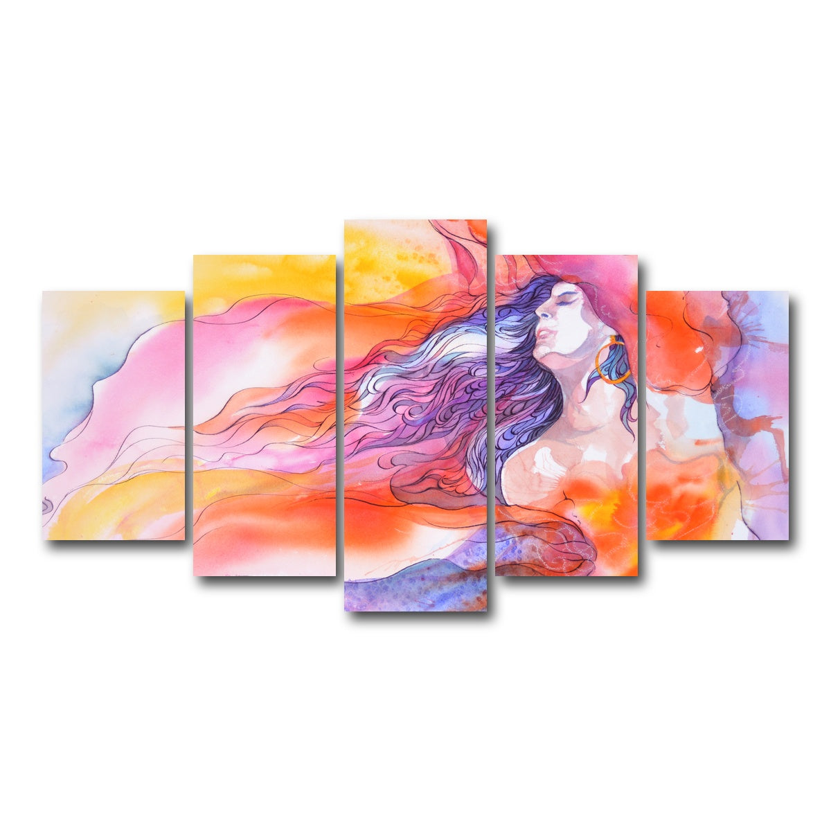 AUTO-MOCKUP WHITE | impress and inspire | 5 Piece | Gallery Wrap Canvas | group=5_normal