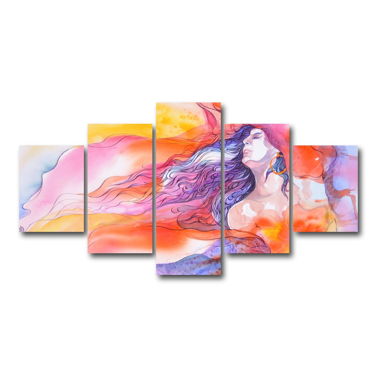 AUTO-MOCKUP WHITE | impress and inspire | 5 Piece | Gallery Wrap Canvas | group=5_short