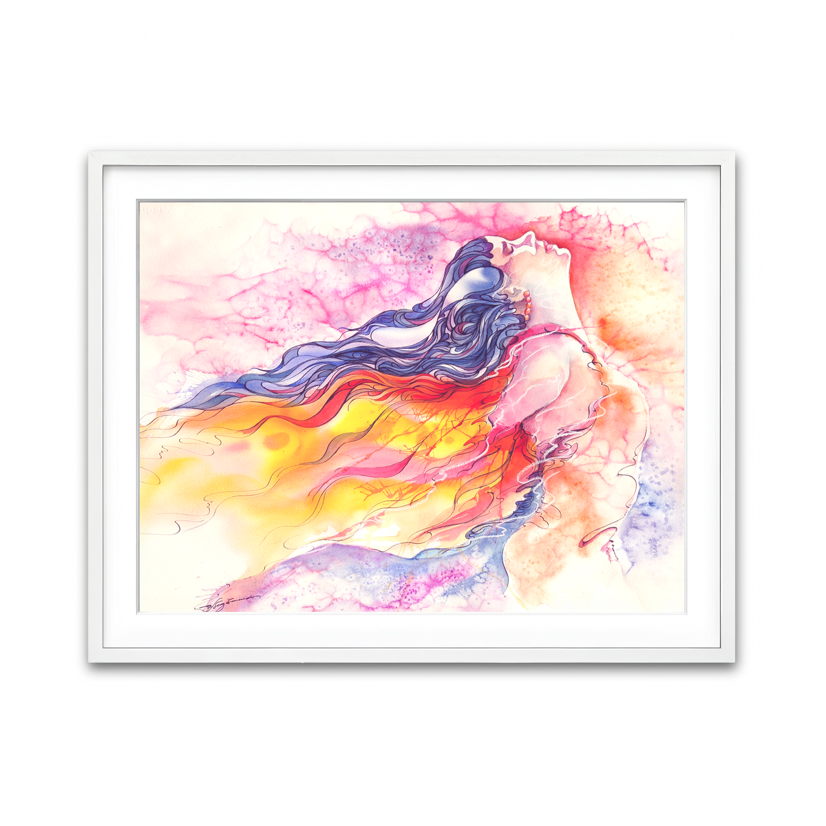 Framed Print 4x3 White