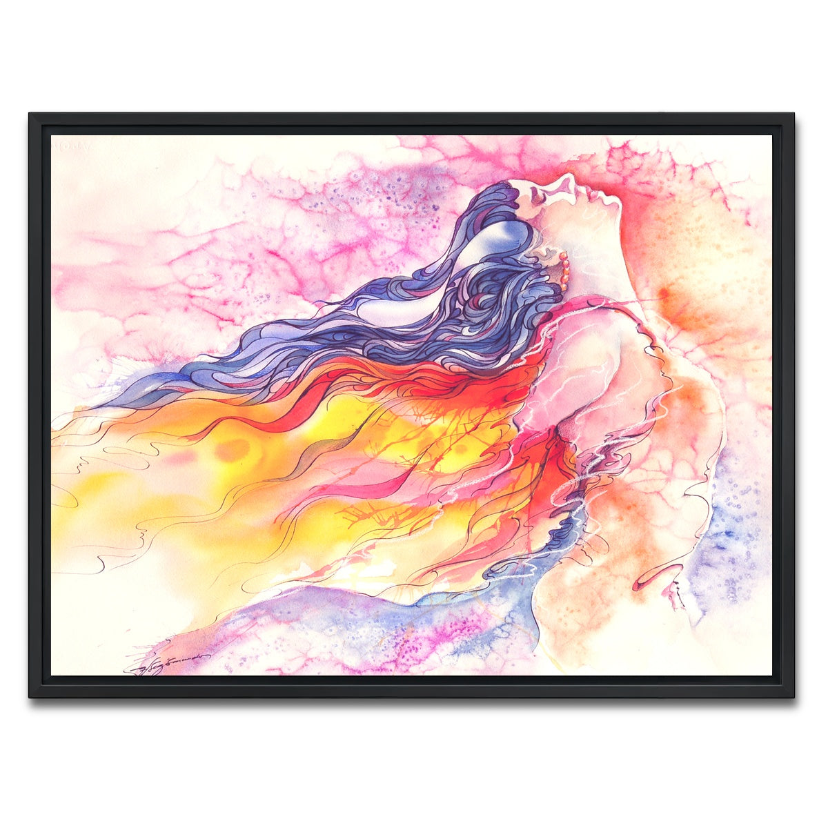 AUTO-MOCKUP WHITE | incandescence | 1 Piece | Black Framed Canvas | group=4x3