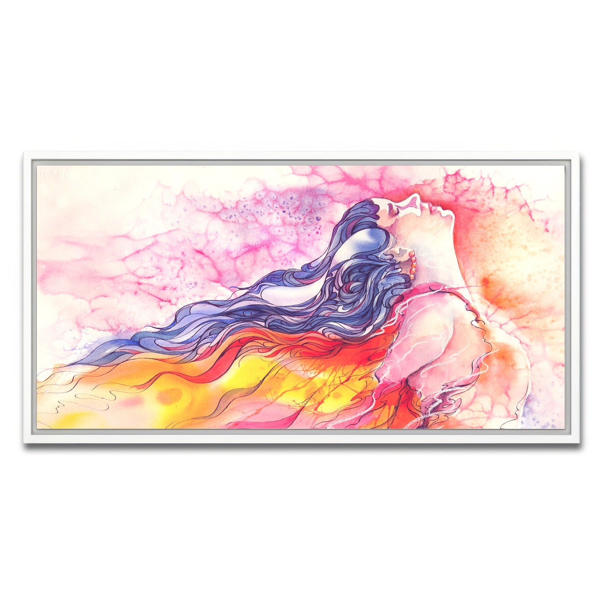 AUTO-MOCKUP WHITE | incandescence | 1 Piece | White Framed Canvas | group=2x1
