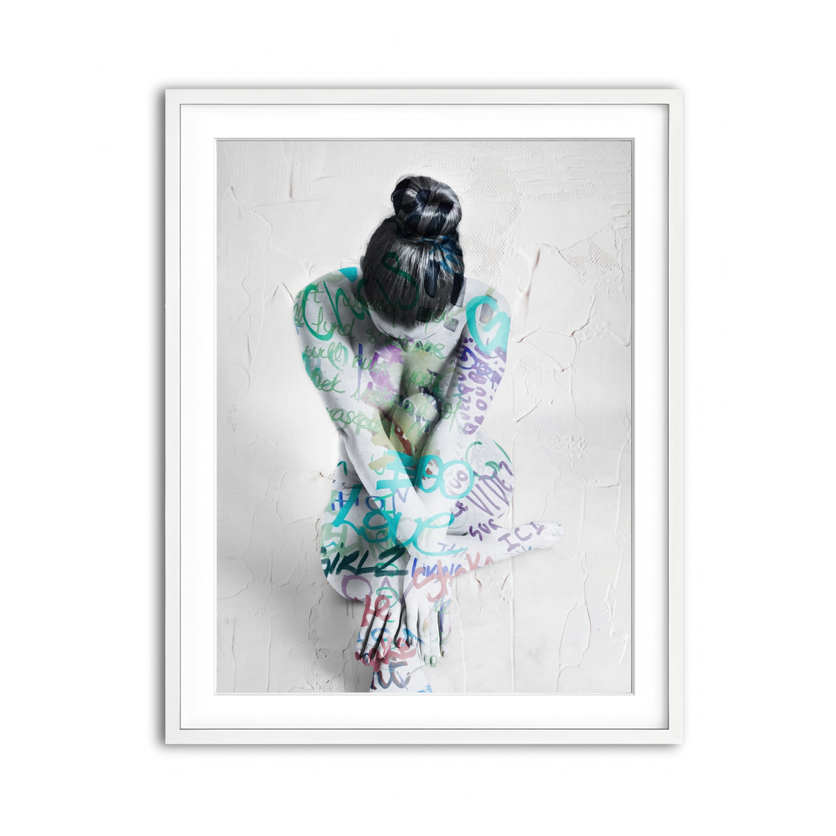 Framed Print 3x4 White