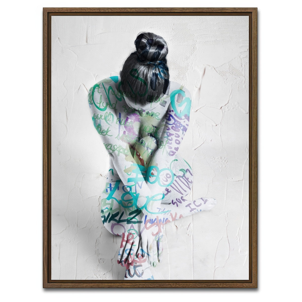 AUTO-MOCKUP WHITE | inflection | 1 Piece | Walnut Framed Canvas | group=3x4